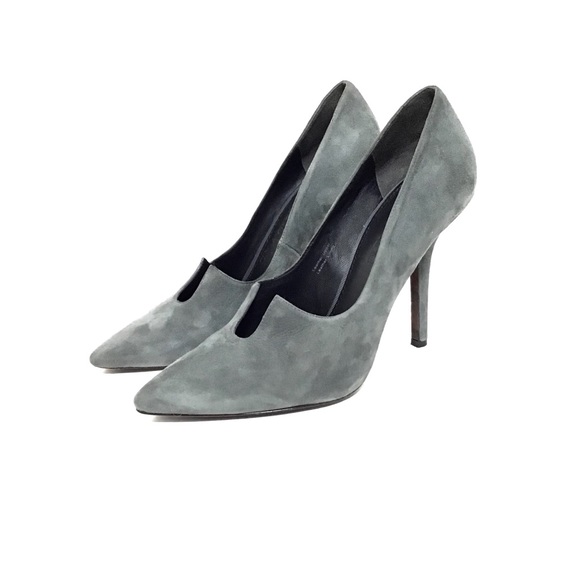 🌹VERA WANG COLLECTION Hunter Green Suede Pumps🌹 - Picture 3 of 8